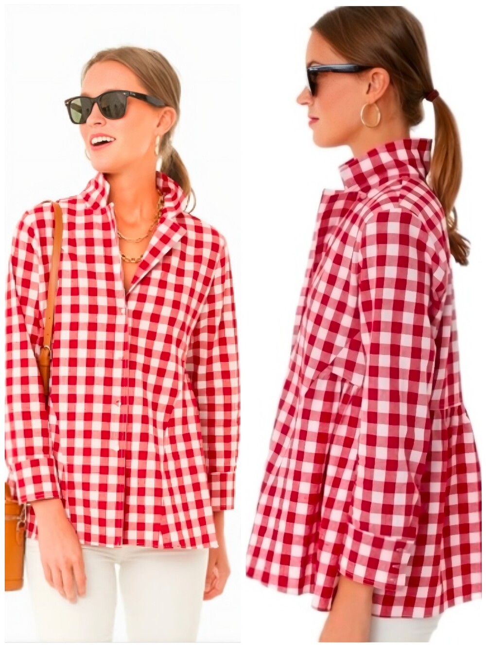NEW Tuckernuck Pomander Place Red Cotton Plaid Gingham Top, L - Picture 11 of 11